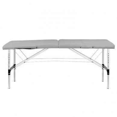 Professional folding massage table KOMFORT ACTIV FIZJO 2 ALUMINUM GRAY 2