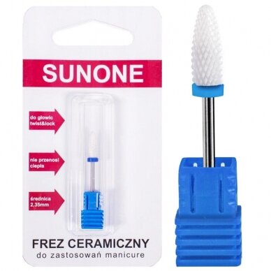 SUNONE professional ceramic cutter tip for manicure oval MEDIUM