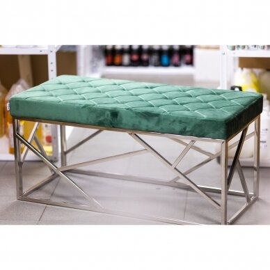 Waiting sofa-bench, green velvet 8