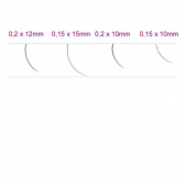 SYIS профессиональные ресницы для наращивания J 0,15 x 10 мм, 0,25 г.