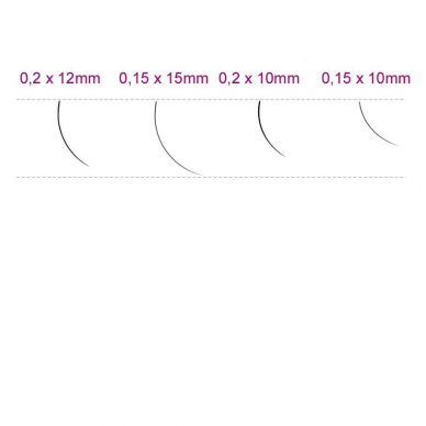 SYIS профессиональные ресницы для наращивания J 0,15 x 10 мм, 0,25 г.  1