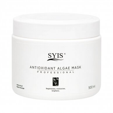 SYIS antioxidant alginate algae mask for facial skin for professional use, 500 ml