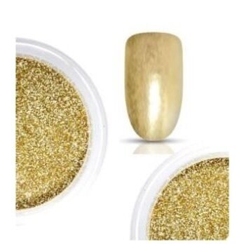 Manicure glitters for nail art, golden color