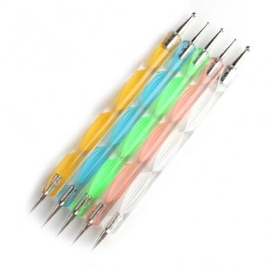 5pcs Double Ended Nail Art Brush