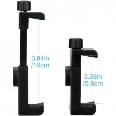 Phone holder for make-up lamp, black color 1