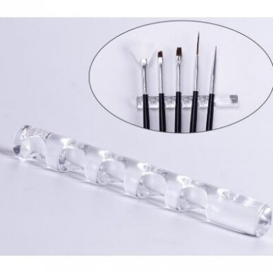 Brush holder, transparent 1