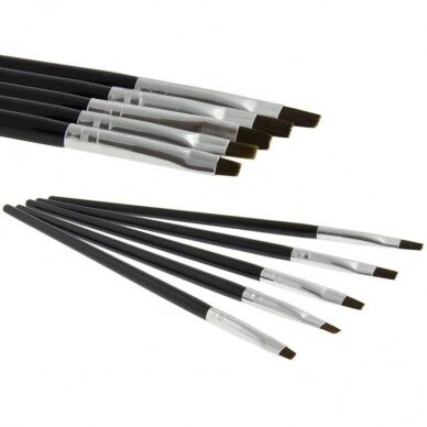 Professional set of brushes for applying gel, 5 pcs.