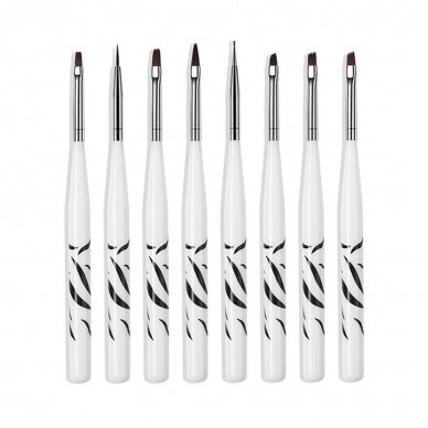 Set of brushes for manicure, 8 pcs. 1