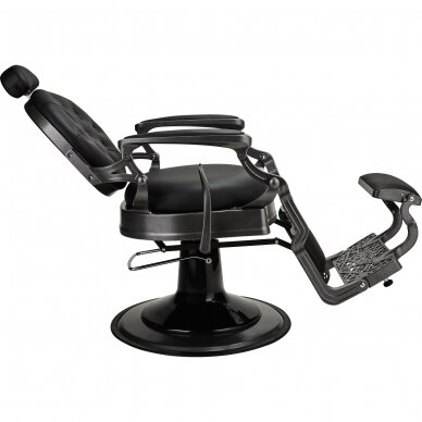 Professional barber chair for hairdressers and beauty salons TOMMY Black, black color 4