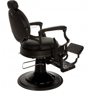 Professional barber chair for hairdressers and beauty salons TOMMY Shadow, black color 3