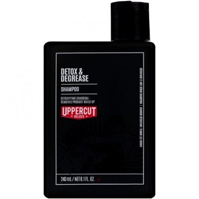 UPPERCUT DELUXE Detox&Degrease Shampoo очищающий мужской шампунь для волос для парикмахеров и салонов красоты, 240 мл