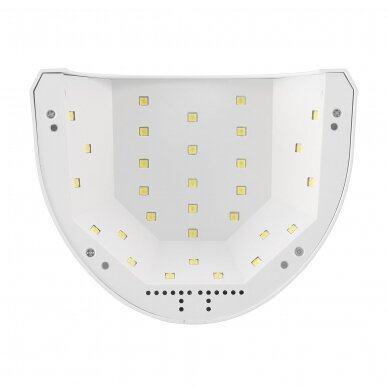UV/LED manikiūro lempa SUNONE ® su antirefleksiniu nusiimančiu dugnu, 48w (baltos spalvos) 2
