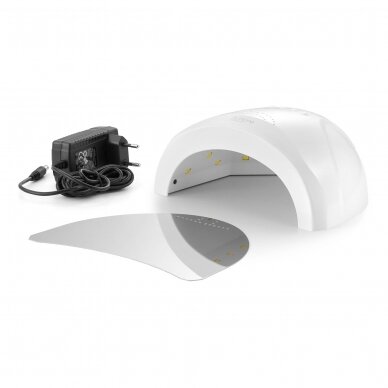 UV/LED manikiūro lempa SUNONE ® su antirefleksiniu nusiimančiu dugnu, 48w (baltos spalvos) 4