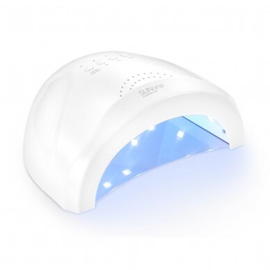 UV/LED manicure lamp SUNONE ® with anti-reflective removable bottom, 48w (white color)