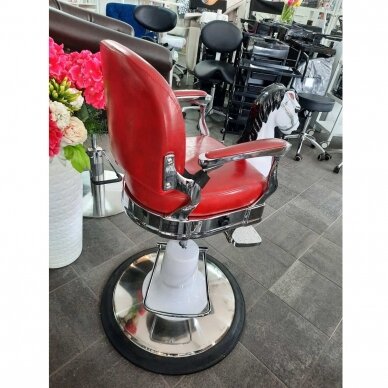 Professional children's hairdressing chair for beauty and barber salons ARKLIUKAS, burgundy 6