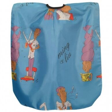 Children's hairdressing cape MING LIU BLUE