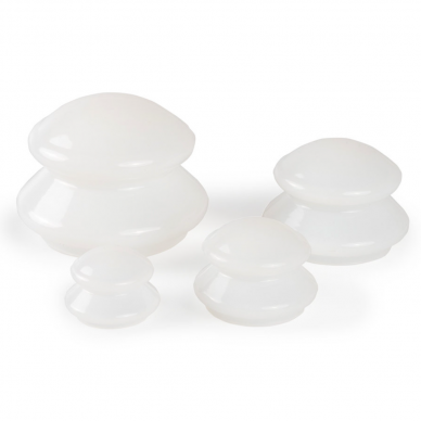 Vacuum silicone anti-cellulite massage cups, 4 different sizes 1