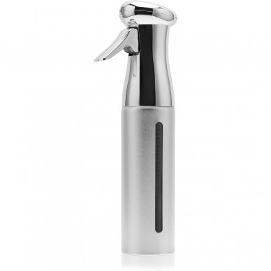 Water spray for hairdressers PRO, silver color, 300 ml