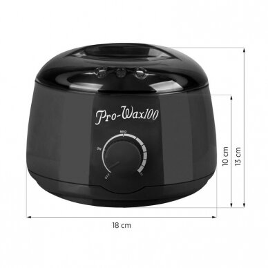 Wax heater for professionals, (400 ml, 100 w) PRO WAX-100, black 4