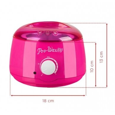 Professional wax heater, 400 ml, 100 watt, fuchsia 1