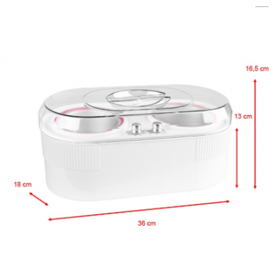 Professional double wax heater for cans and pellets iWAX 8328B 1