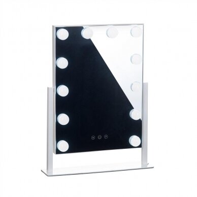 Mirror for beauty salons with LED lighting LED HOLLYWOOD, 30x41 cm.