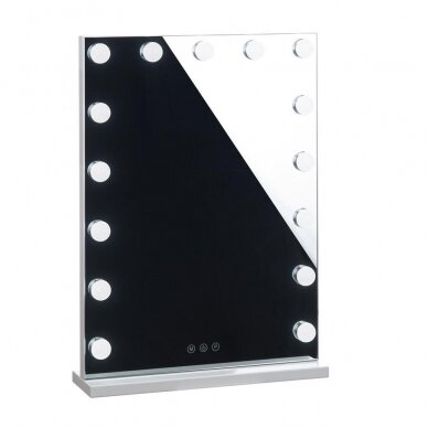 Mirror for beauty salons with LED lighting LED HOLLYWOOD, 43x58 cm. 1