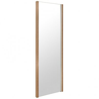 Mirror for beauty salon, brown matte frame