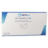 BETAtex disposable three-layer medical mask with elastic bands, blue color