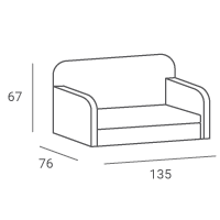 Waiting room sofa for beauty salon VIP 2