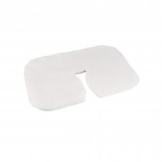 Disposable face sheet for massage tables made of non-woven material U-shaped, 100 pcs.