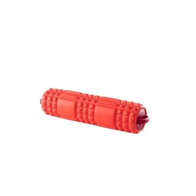 Vibrating massage roller, red color