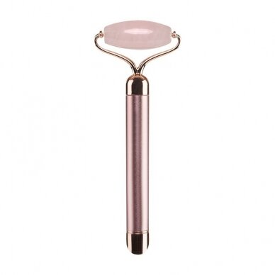 Vibrating roller rose quartz JADE ROLLER for face massage