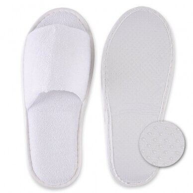 Disposable Terry Open Toe Slippers (10 Pairs) 2