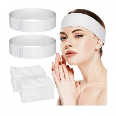 Disposable head and hair bands for cosmetology and hairdressing procedures (20 pcs.) 4