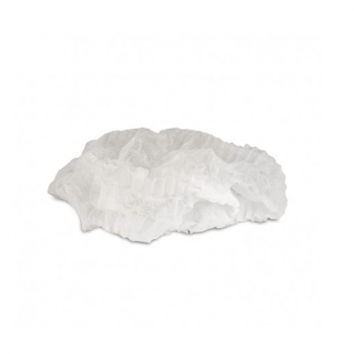 Disposable caps of non-woven material, white color 100 pcs. 2