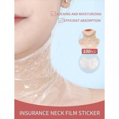 Disposable polyethylene neck masks for cosmetic procedures, 100 pcs. 2