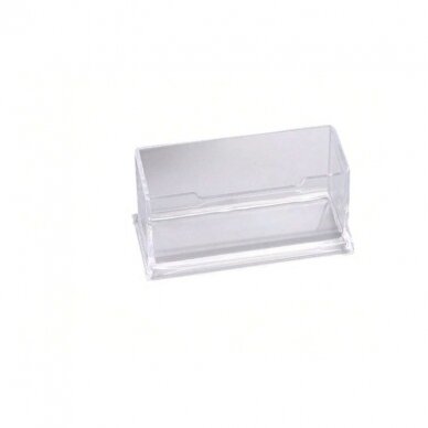 Business card stand, transparent