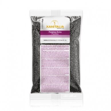 XANITALIA depilatory wax granules for depilation of extremely thick hair in sensitive areas BLACK, 800 g.