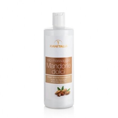 XANITALIA professional sweet almond body massage oil with antioxidants and vitamin E SWEET ALMOND, 500 ml