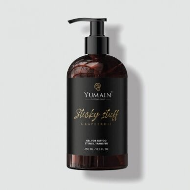 YUMAIN TATTOO CARE чрезвычайно липкий гель для переноса татуировок STICKY STUFF, 250 мл 1