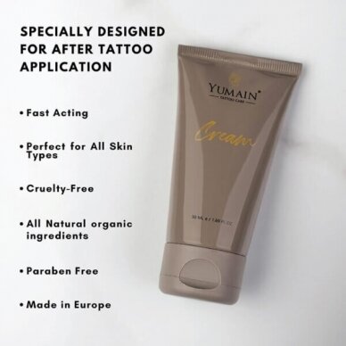 YUMAIN TATTOO CARE moisturizing and softening body cream for tattoo care, 50 ml 4