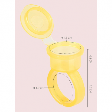 Ring for mixing glue or pigments ORANGE 1