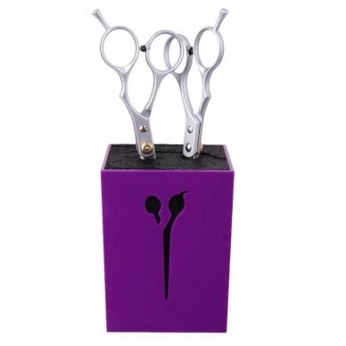 Scissor stand/organizer, purple color 1